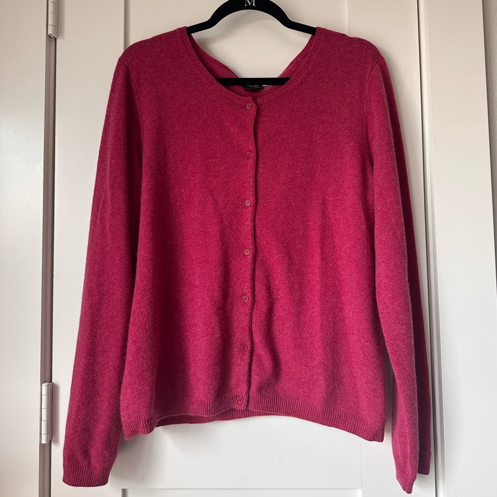 Sofia Cashmere Fuchsia Cardigan